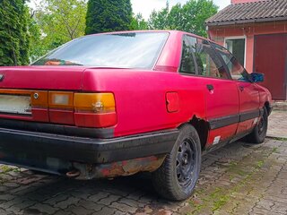 1989 Audi 100 III (C3) Рестайлинг, красный, 120000 рублей, вид 4