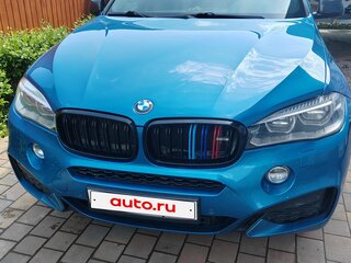 2018 BMW X6 30d II (F16), голубой, 3750000 рублей, вид 2