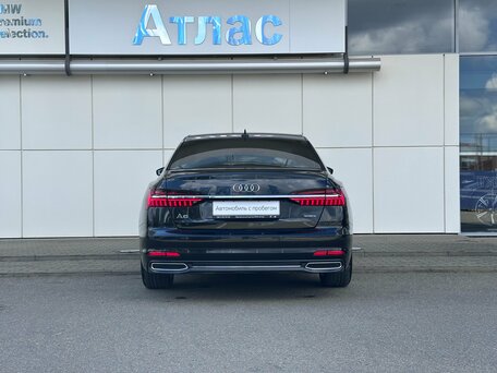 2021 Audi A6 45 TFSI V (C8), чёрный, 3490000 рублей, вид 4