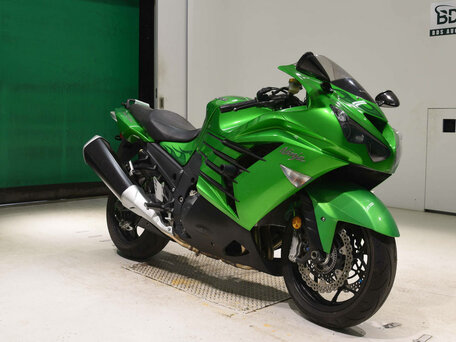 2012 Kawasaki ZX-14R, зелёный, 830000 рублей, вид 3