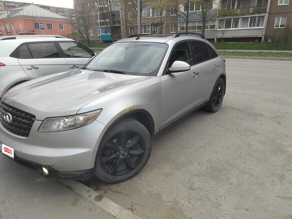 2003 Infiniti FX35 I (S50), серебристый, 599000 рублей