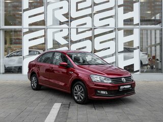 2019 Volkswagen Polo V Рестайлинг, красный, 1397500 рублей, вид 1