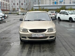 2005 Hyundai Accent ТагАЗ II, бежевый, 199000 рублей, вид 2