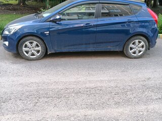 2015 Hyundai Solaris I Рестайлинг, синий, 950000 рублей, вид 5