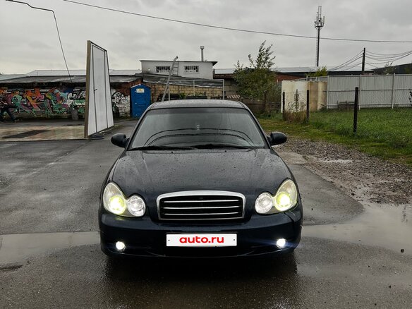 2007 Hyundai Sonata ТагАЗ IV (EF) Рестайлинг, синий - вид 1