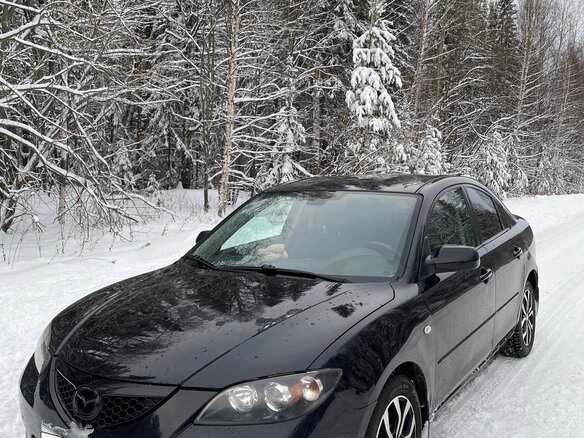 2008 Mazda 3 5-speed I (BK) Рестайлинг, чёрный, 670000 рублей