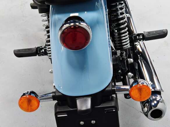 2025 Royal Enfield Meteor, голубой - вид 23
