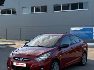 2014 Hyundai Solaris I, пурпурный, 675000 рублей, вид 1