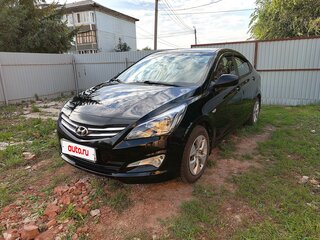 2016 Hyundai Solaris I Рестайлинг, чёрный, 1110000 рублей, вид 2