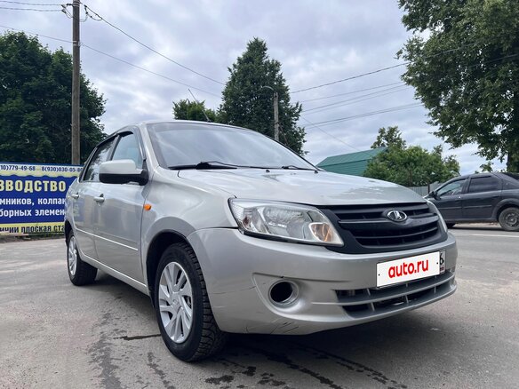 2013 Lada (ВАЗ) Granta I, серебристый - вид 3