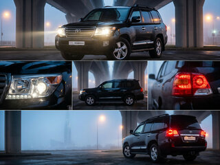 2012 Toyota Land Cruiser 200 Series Рестайлинг 1, чёрный, 2747000 рублей, вид 1