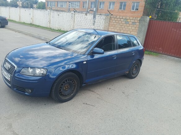 2005 Audi A3 II (8P) Рестайлинг 1, синий, 500000 рублей