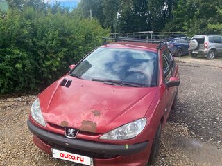 2006 Peugeot 206, красный, 120000 рублей, вид 2