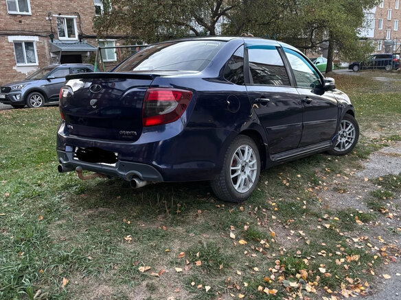 2015 Lada (ВАЗ) Granta Sport I, синий, 445000 рублей - вид 5