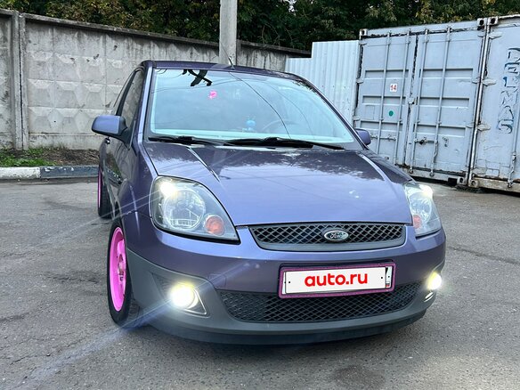 2006 Ford Fiesta Mk5, фиолетовый, 350000 рублей - вид 8