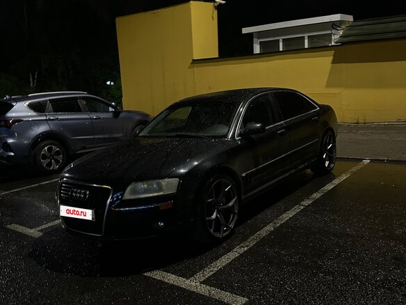2006 Audi A8 II (D3) Рестайлинг, чёрный - вид 1
