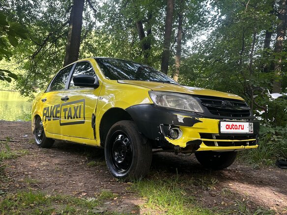 2017 Lada (ВАЗ) Granta I, жёлтый, 290000 рублей - вид 6