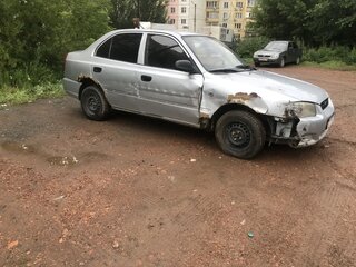 2003 Hyundai Accent II, серый, 115000 рублей, вид 3