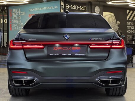 2020 BMW 7 серии Long M760Li xDrive VI (G11/G12) Рестайлинг, зелёный, 13370000 рублей, вид 4