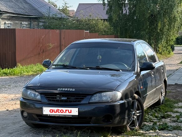 2008 Kia Spectra I Рестайлинг 2, чёрный, 225000 рублей