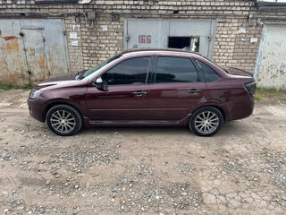 2013 Lada (ВАЗ) Granta I, пурпурный, 370000 рублей, вид 4
