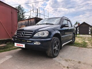 2002 Mercedes-Benz M-Класс 500 I (W163) Рестайлинг, синий, 800000 рублей, вид 1