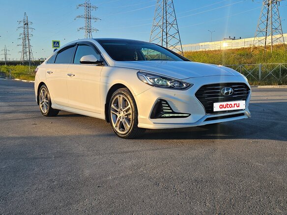 2017 Hyundai Sonata VII (LF), белый, 1820000 рублей - вид 6
