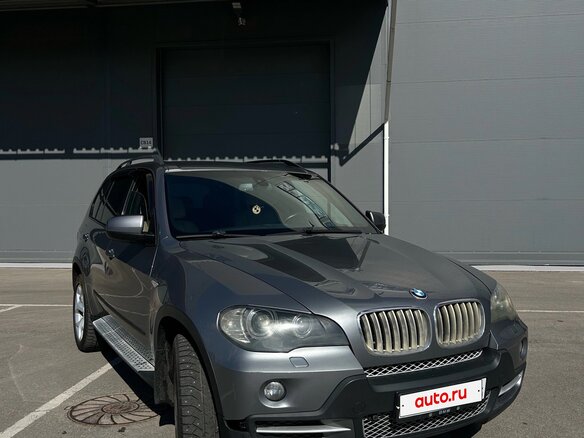 2008 BMW X5 3.0sd II (E70), серый - вид 1