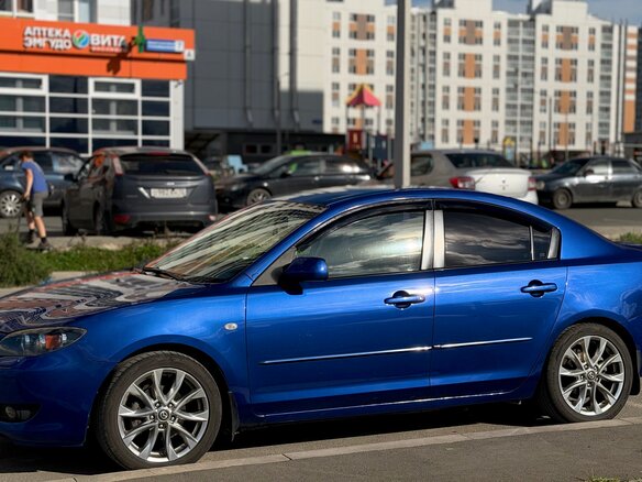 2007 Mazda 3 I (BK) Рестайлинг, синий, 599000 рублей - вид 6