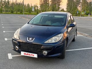 2006 Peugeot 307 I Рестайлинг, синий, 220000 рублей, вид 2