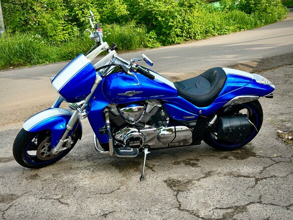2012 Suzuki Boulevard M109R, синий, 1100000 рублей - вид 8