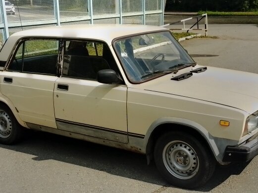 1990 Lada (ВАЗ) 2107, бежевый, 87000 рублей - вид 4