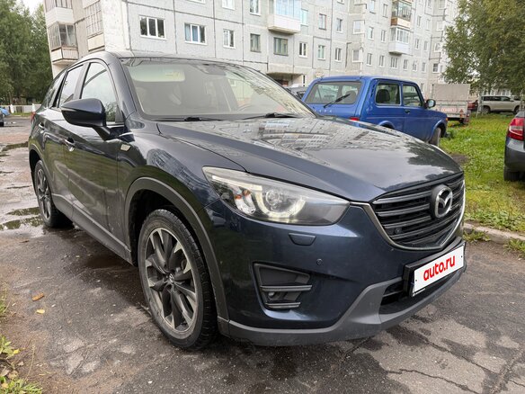 2017 Mazda CX-5 I Рестайлинг, синий, 1790000 рублей - вид 6