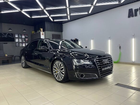 2012 Audi A8 Long III (D4), чёрный, 1800000 рублей - вид 5