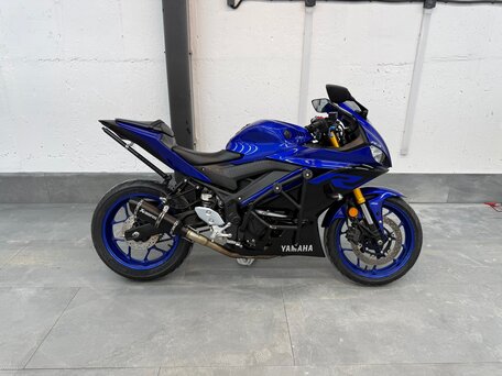 2019 Yamaha YZF-R3, синий, 499990 рублей, вид 3