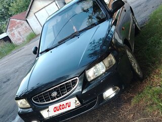 2007 Hyundai Accent ТагАЗ II, чёрный, 200000 рублей, вид 1