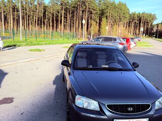 2005 Hyundai Accent ТагАЗ II, серебристый, 300000 рублей, вид 2