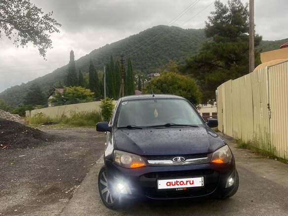 2013 Lada (ВАЗ) Kalina II, синий, 320000 рублей - вид 4