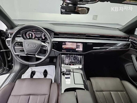 2023 Audi A8 50 TDI IV (D5) Рестайлинг, чёрный - вид 5