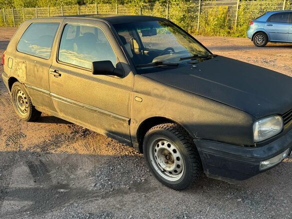 1993 Volkswagen Golf III, чёрный
