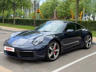 2019 Porsche 911 Carrera 4S VIII (992), синий, 13250000 рублей, вид 1
