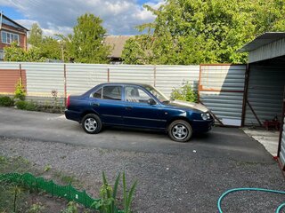 2007 Hyundai Accent ТагАЗ II, синий, 420000 рублей, вид 2