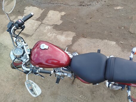 1993 Yamaha XV400 Virago, пурпурный, 255000 рублей, вид 3