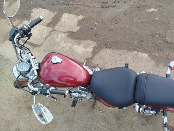 1993 Yamaha XV400 Virago, пурпурный, 255000 рублей - вид 2