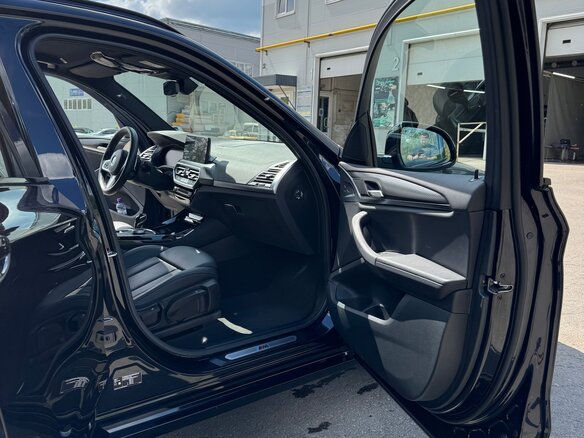 2022 BMW X3 20d xDrive III (G01) Рестайлинг, синий - вид 12