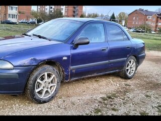 2002 Mitsubishi Carisma I Рестайлинг, синий, 140000 рублей, вид 3