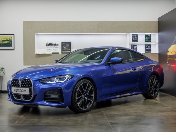 2021 BMW 4 серии 420d xDrive G22, G23, G26, синий
