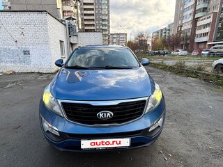 2014 Kia Sportage III Рестайлинг, синий, 1230000 рублей, вид 1