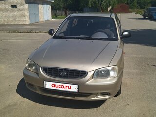2005 Hyundai Accent ТагАЗ II, бежевый, 350000 рублей, вид 1