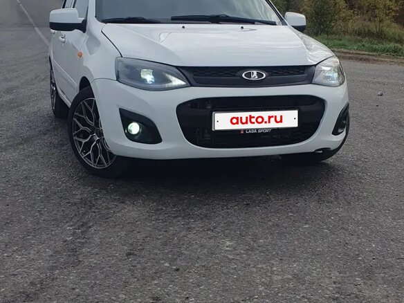 2013 Lada (ВАЗ) Kalina II, белый, 565000 рублей - вид 1
